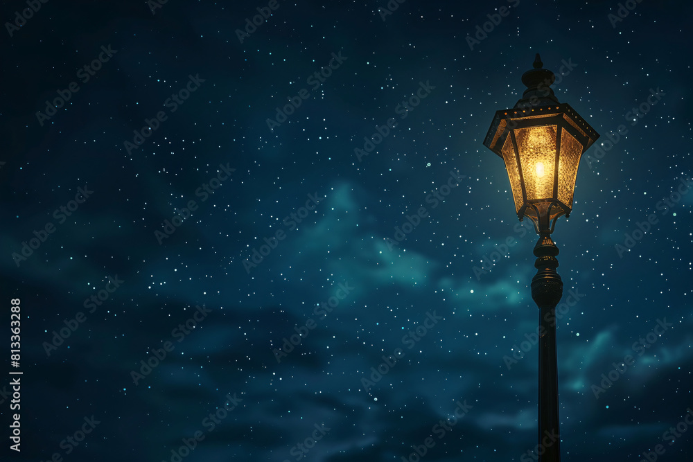 street lamp in the night