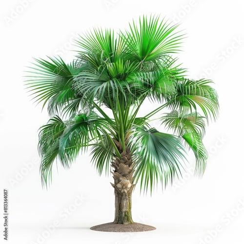 palm tree isolated on white background isolated on white background  