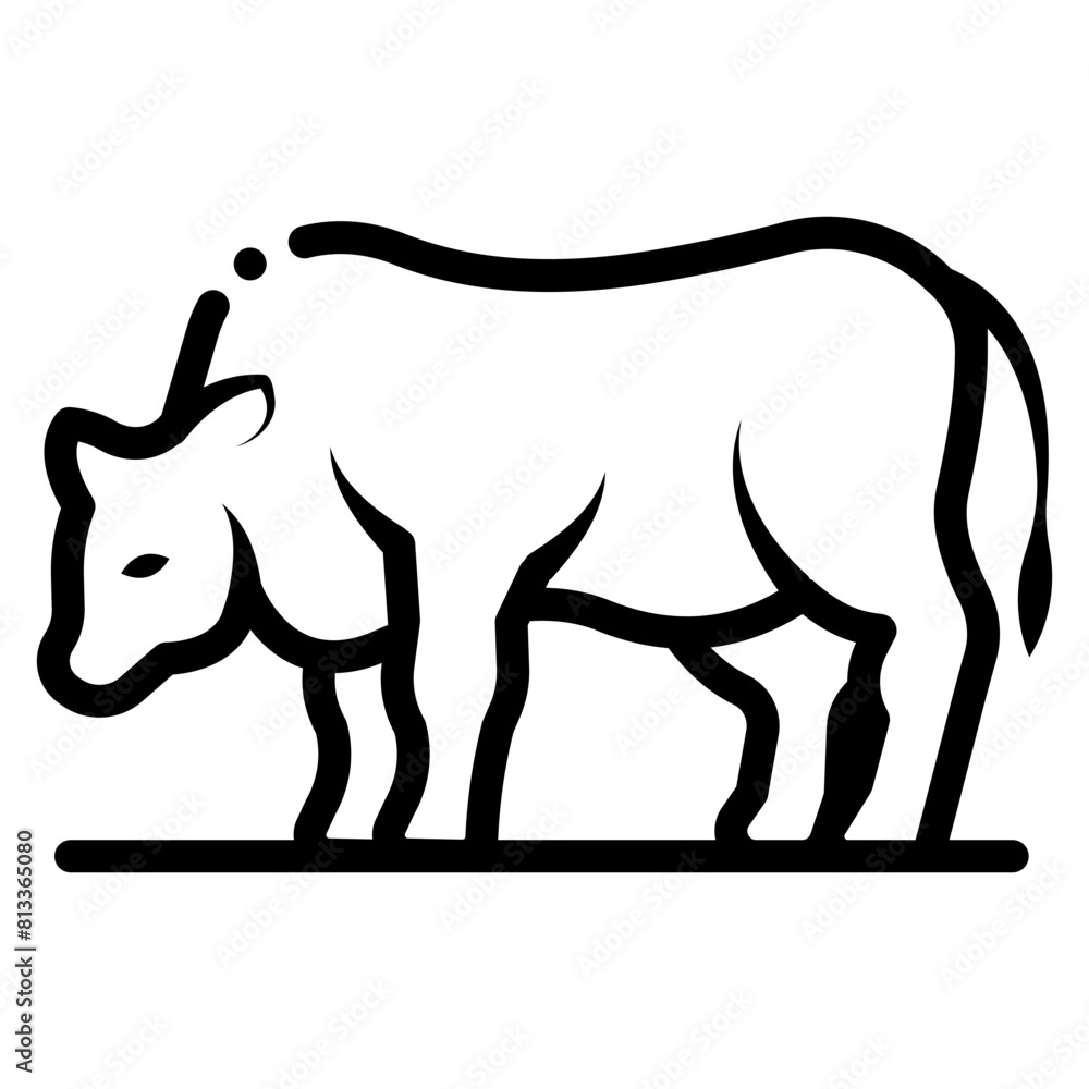 Obraz premium cow icon