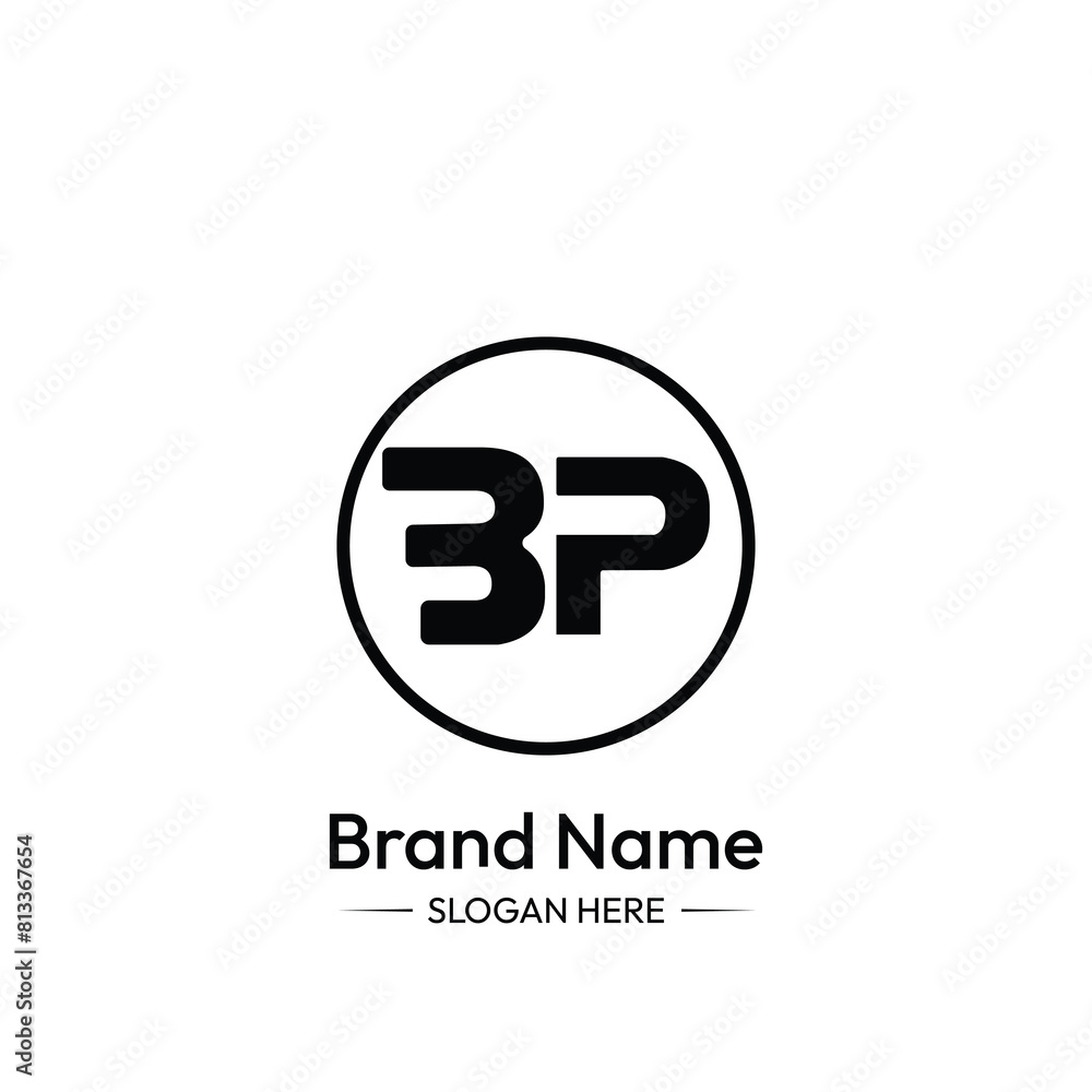 BP Letter Logo Design. white Background. BP Letter Logo Design. white Background.