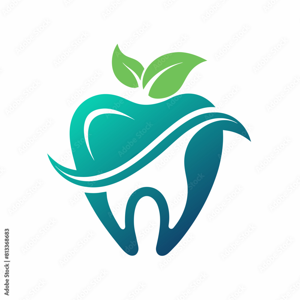 Simple and modern dental Care logo vector icon illustration.