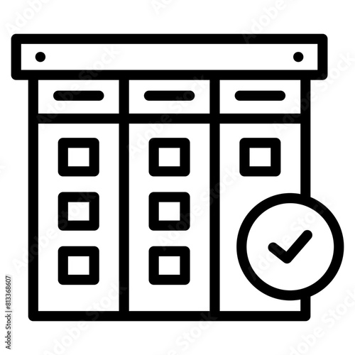 Kanban System  Icon Element For Design