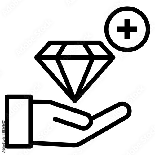 Value Addition  Icon Element For Design