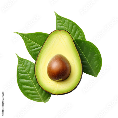 Avocado with Clear Background