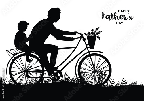 Happy fathers day celebration card background