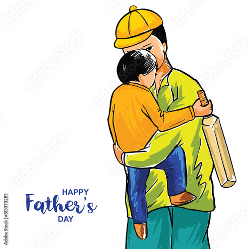 Happy Father's day greeting card background