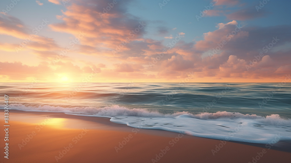 beautiful sunrise on beach beautiful sunrise on beach