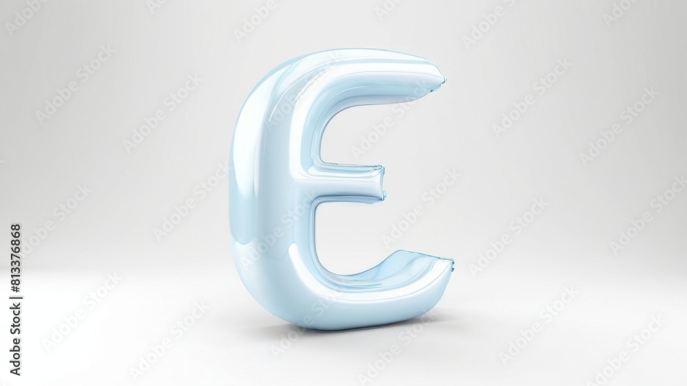 Font realistic 3d design. Complete alphabet e. single icon, Collection Glossy letters in cartoon style. Fonts voluminous inflated from balloon. background full white Font realistic 3d design. Complete alphabet e. single icon, Collection Glossy letters in cartoon style. Fonts voluminous inflated from balloon. background full white