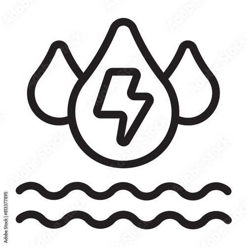 hydro power line icon
