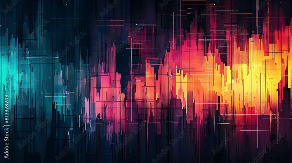 Digital Glitch Art: Abstract Noise Effect with Glitch Noise Distortion Texture Background Digital Glitch Art: Abstract Noise Effect with Glitch Noise Distortion Texture Background