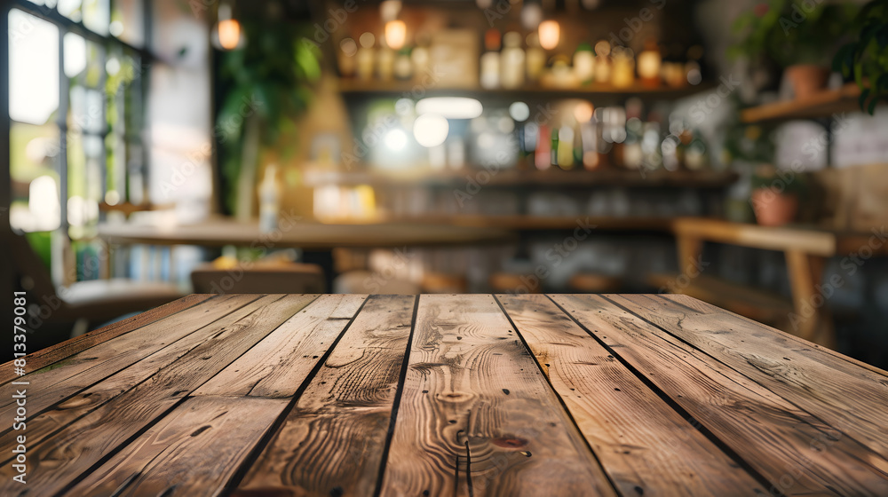 Capture essence of a cozy bar ambiance with stock image featuring rustic wooden tabletop set against blurred backdrop of well-stocked bar. botanical decor, ideal for themes of leisure and hospitality. Capture essence of a cozy bar ambiance with stock image featuring rustic wooden tabletop set against blurred backdrop of well-stocked bar. botanical decor, ideal for themes of leisure and hospitality.