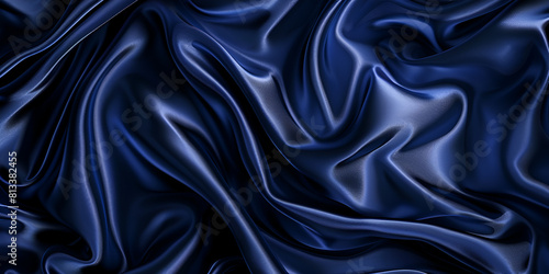 Luxury dark blue silk satin background,high-quality, decor, modern, contemporary, interior design, chic, 