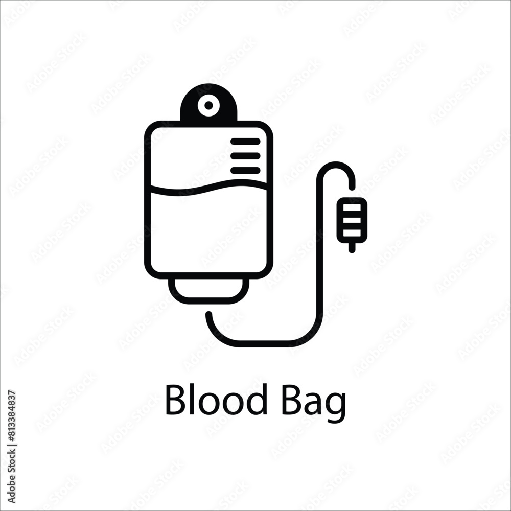 Blood Bag vector icon Blood Bag vector icon