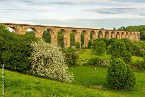 Cefn Mawr Viaduct near Pentre, Wales, UK photo
