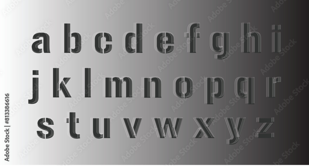 Modern lowercase letters collection Modern lowercase letters collection