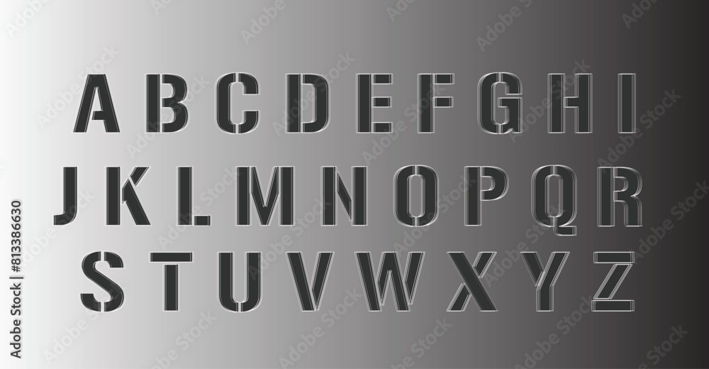 Modern alphabet letters collection Modern alphabet letters collection