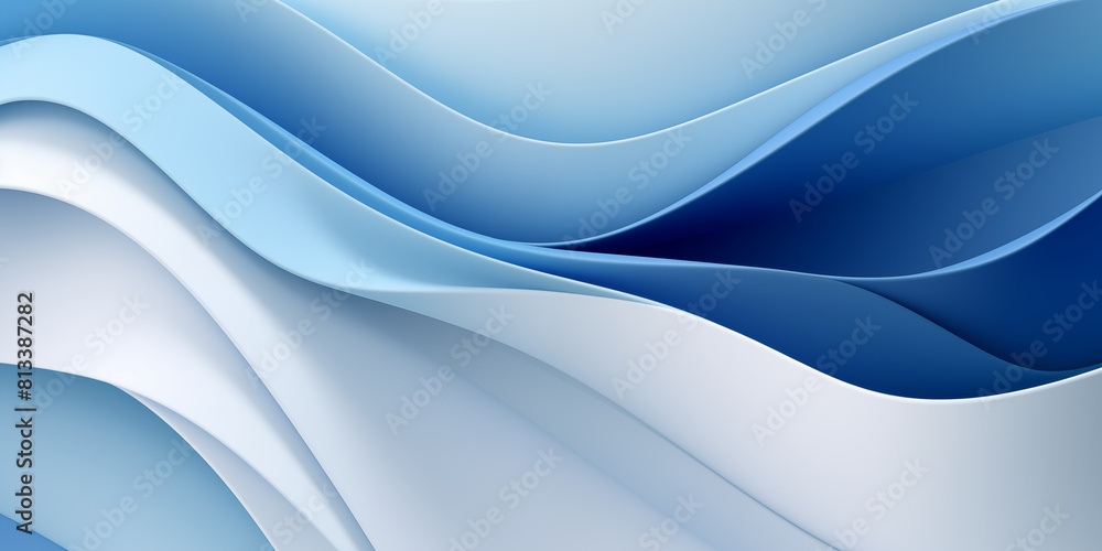 Obraz premium abstract blue wave background
