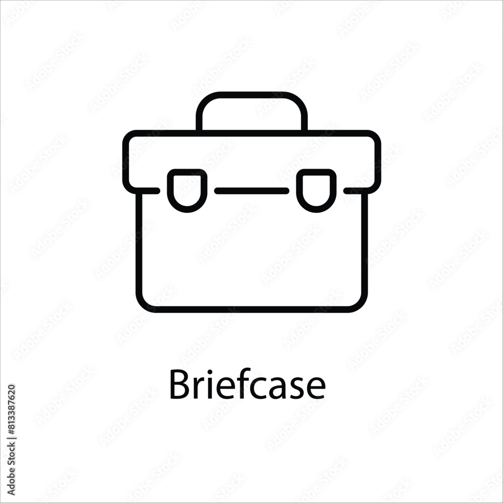 Briefcase vector icon Briefcase vector icon