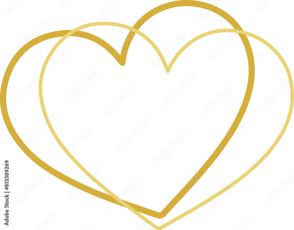 Golden elegant texture love border Golden elegant texture love border
