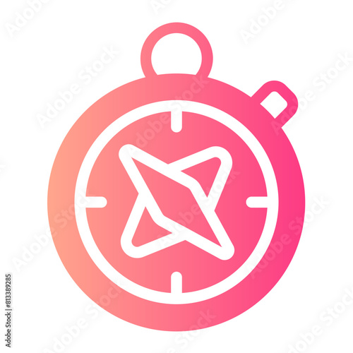 compass gradient icon