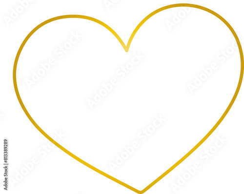 Golden elegant texture love border