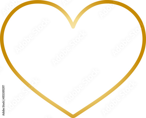 Golden elegant texture love border