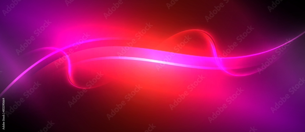 Illuminate your space with a red and purple background featuring a glowing wave in the center. The visual effect lighting creates a stunning neon display reminiscent of a sky at dusk Illuminate your space with a red and purple background featuring a glowing wave in the center. The visual effect lighting creates a stunning neon display reminiscent of a sky at dusk