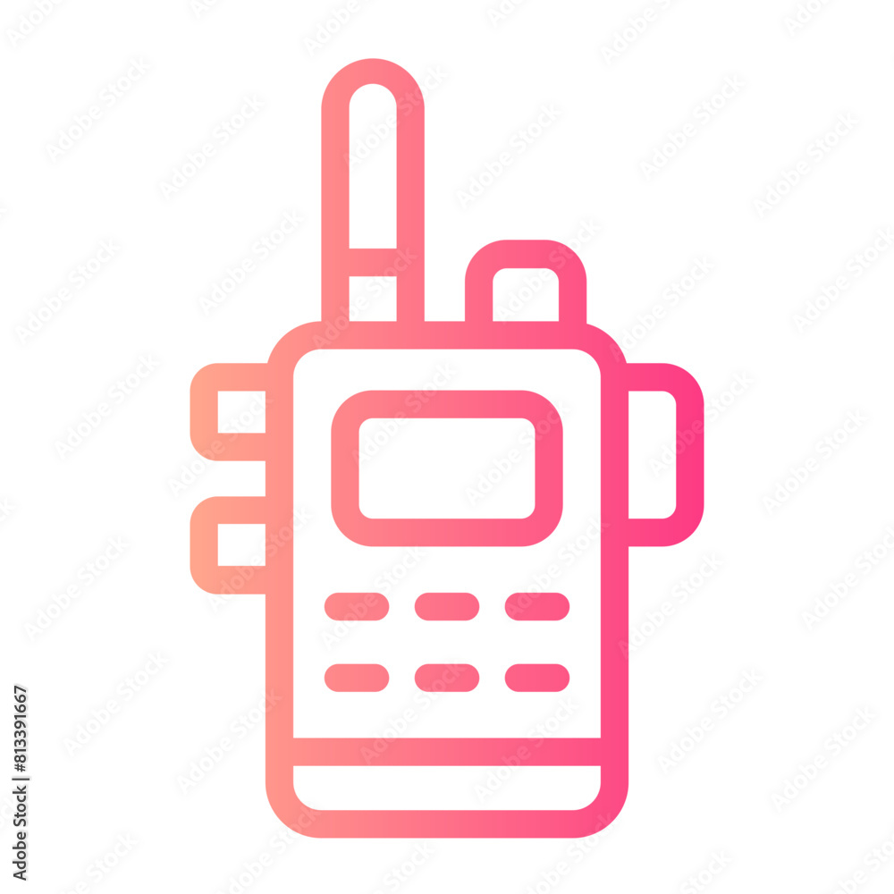 walkie talkie gradient icon walkie talkie gradient icon