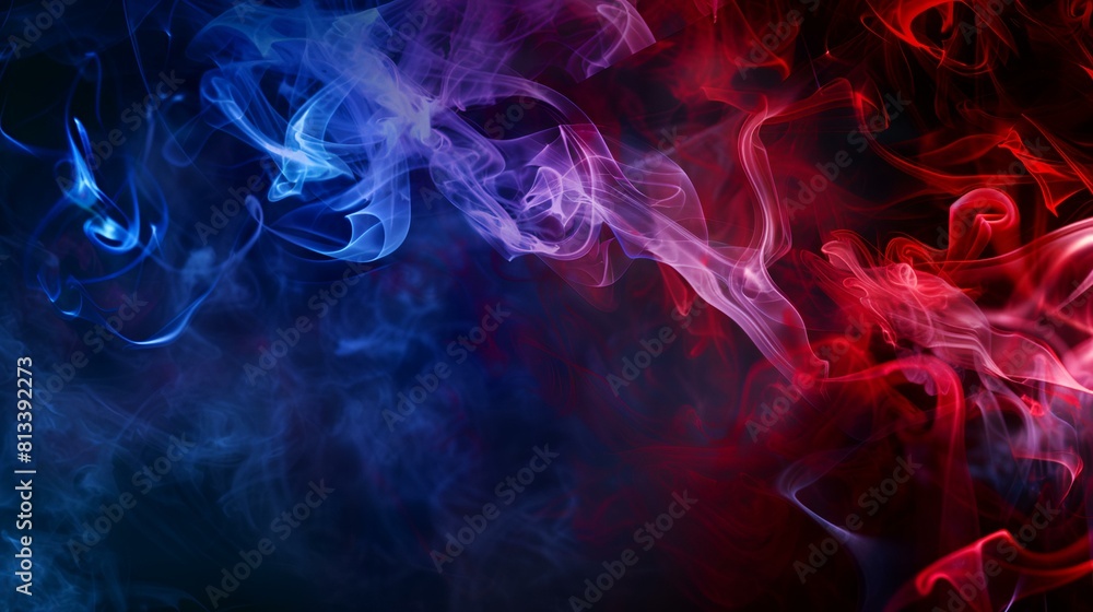 Abstract multicolored smoke on a dark background. Background from the smoke of vape Abstract multicolored smoke on a dark background. Background from the smoke of vape