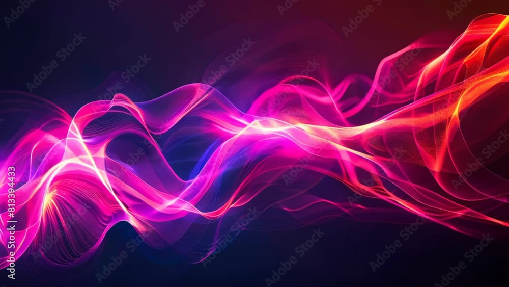 An abstract smooth, vibrant, dynamic wave of light An abstract smooth, vibrant, dynamic wave of light