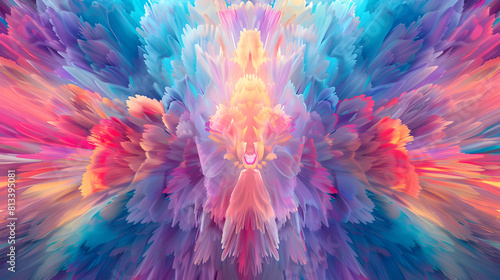 Mesmerizing Psychedelic VJ Loop of Vibrant Colors for Electro Music Events