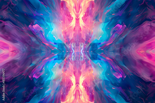 Mesmerizing Psychedelic VJ Loop of Vibrant Colors for Electro Music Events