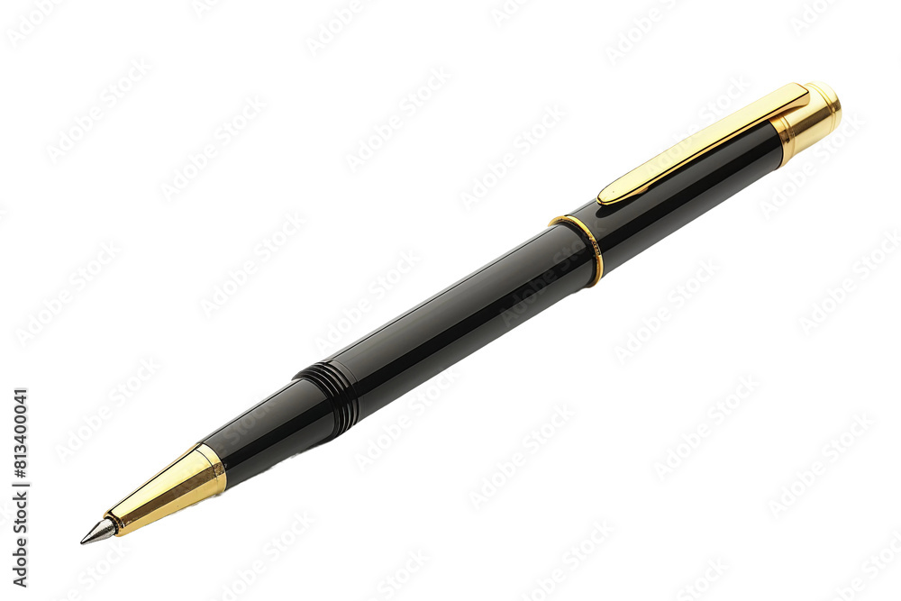 Ballpoint Pen Isolated On Transparent Background PNG.