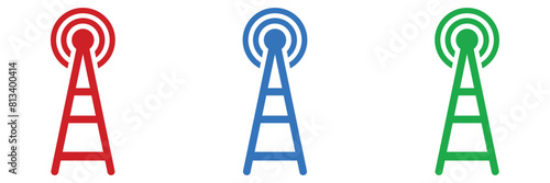 Radio tower icon. Vector.