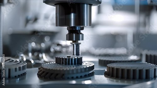 Advanced additive manufacturing technology rebuilds metal workpieces with precision and efficiency. Concept Advanced Manufacturing, Additive Technology, Metal Components, Precision Engineering photo