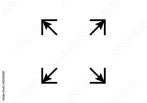 Icono negro de ampliar imagen o vídeo a pantalla completa.