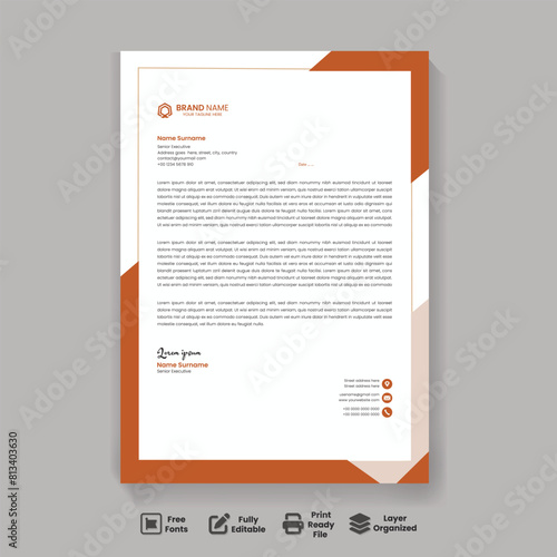 Vector Contemporary template for business and corporate letterhead