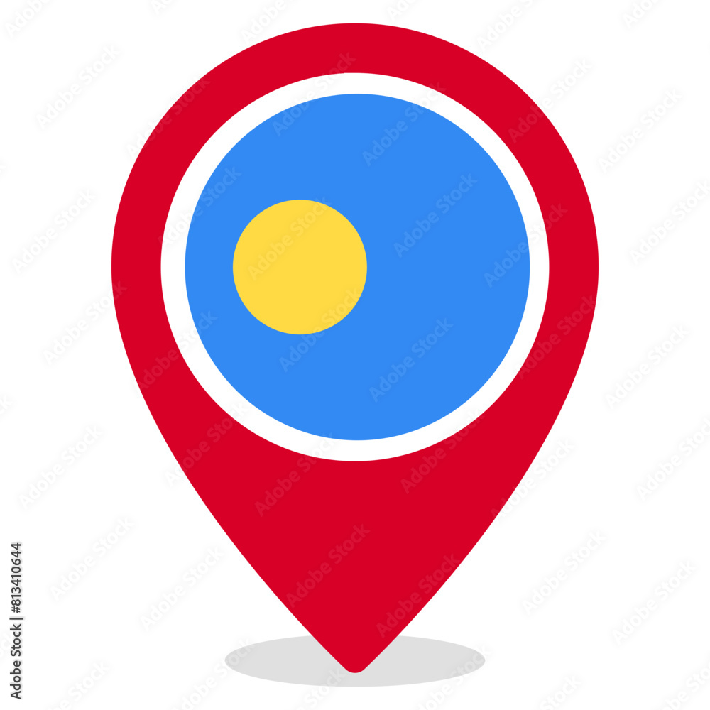 Vector Icon for palau, country, national, flag, world flag Vector Icon for palau, country, national, flag, world flag