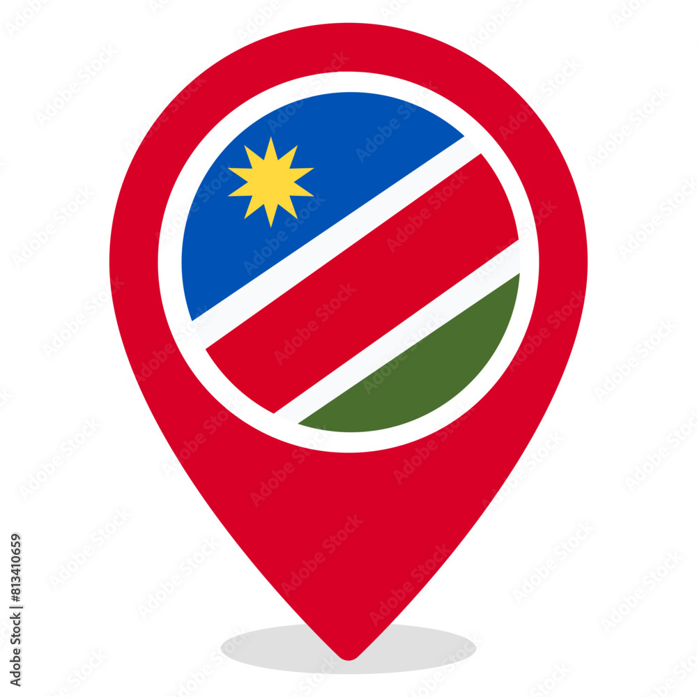 Vector Icon for Namibia, country, national, flag, world flag Vector Icon for Namibia, country, national, flag, world flag