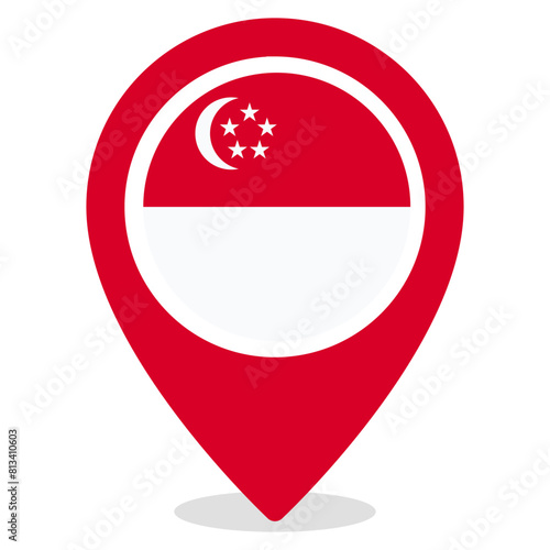 Vector Icon for Singapore, country, national, flag, world flag