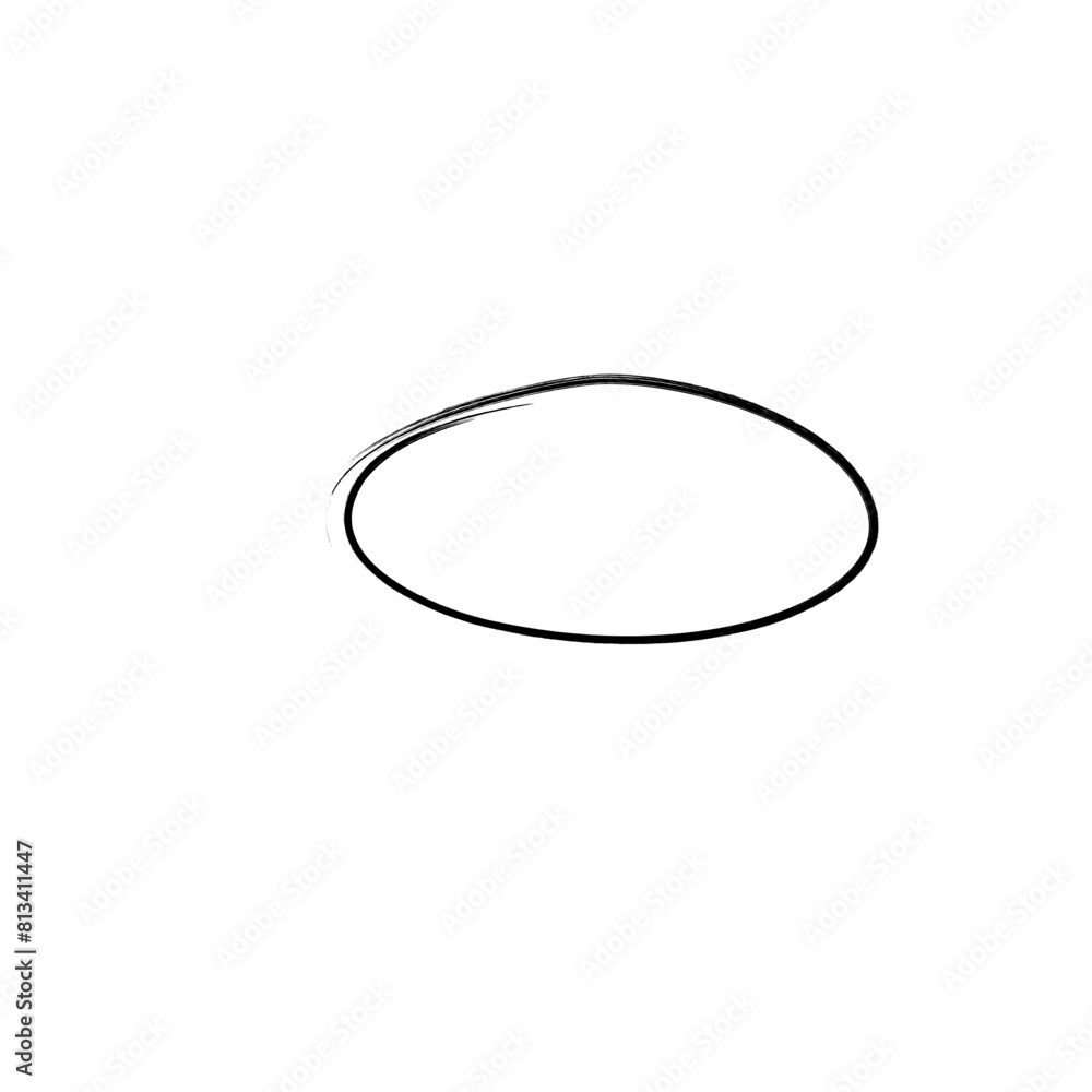 Marker oval circle highlighter illustration Marker oval circle highlighter illustration