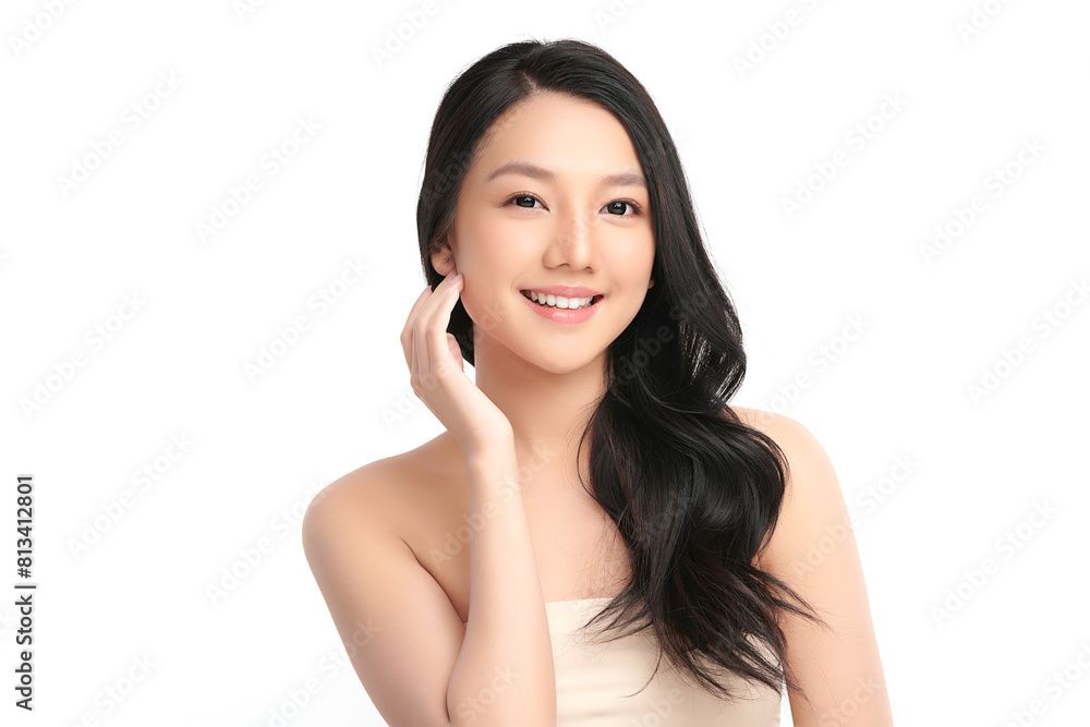 Beautiful young asian woman with clean fresh skin on white background, Face care, Facial treatment, Cosmetology, beauty and spa, Asian women portrait. Beautiful young asian woman with clean fresh skin on white background, Face care, Facial treatment, Cosmetology, beauty and spa, Asian women portrait.