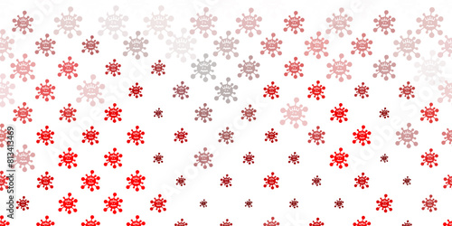 Light Orange vector texture with disease symbols.