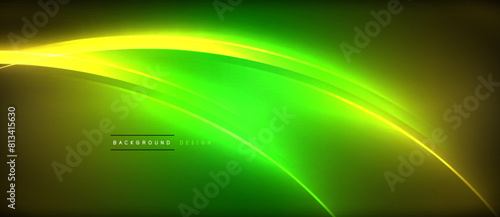 An electric blue and magenta wave of liquid resembling a terrestrial plant on a dark background, illuminated by visual effect lighting technology, similar to automotive lighting