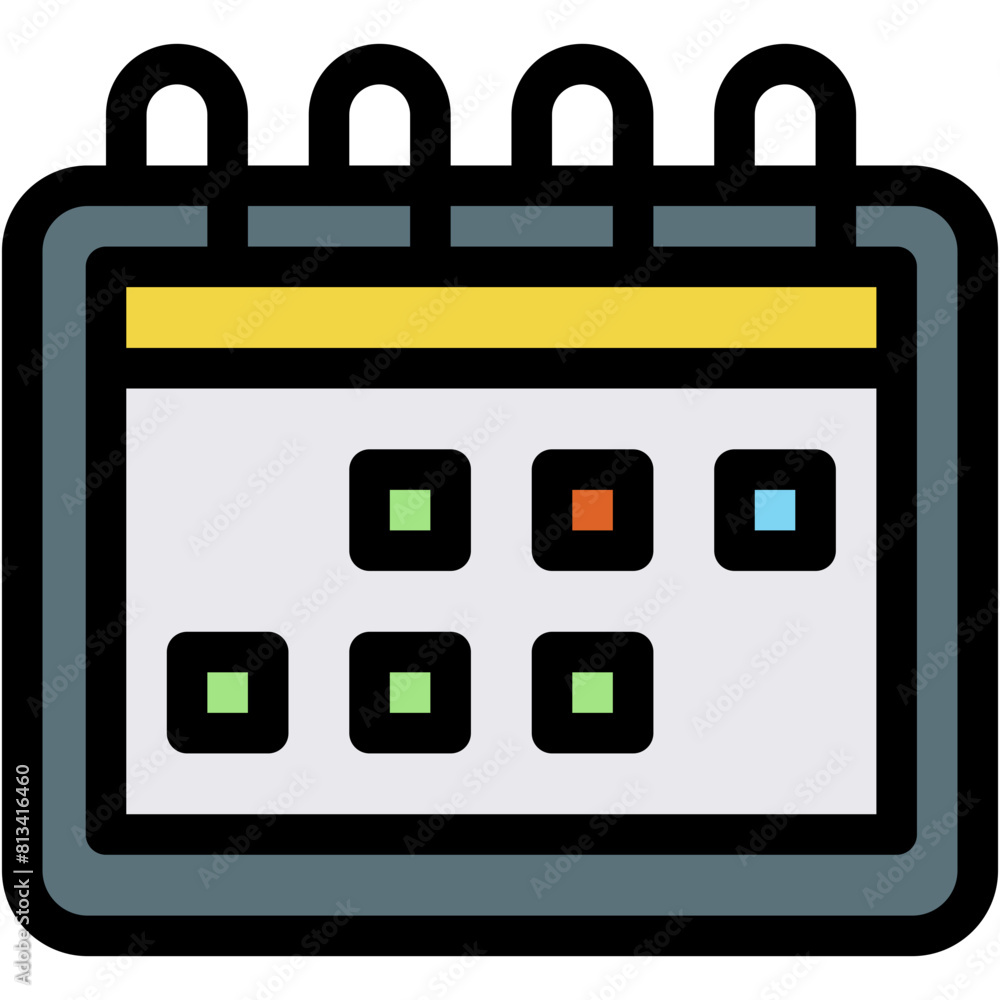 Vector Icon calendar, date, time, schedule, event Vector Icon calendar, date, time, schedule, event