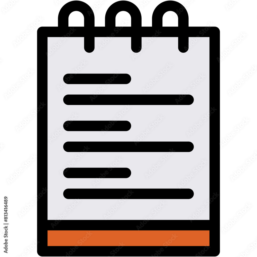 Vector Icon Book, notebook, notepad, text, paper Vector Icon Book, notebook, notepad, text, paper