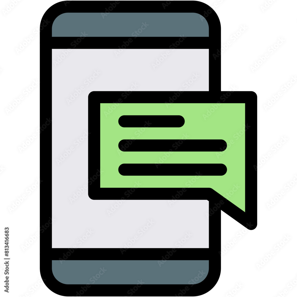 Vector Icon Device, message, smartphone, mail, text Vector Icon Device, message, smartphone, mail, text