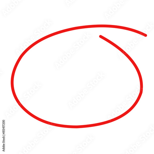 Free Download red highlight circle. red marker. - GFXLoad