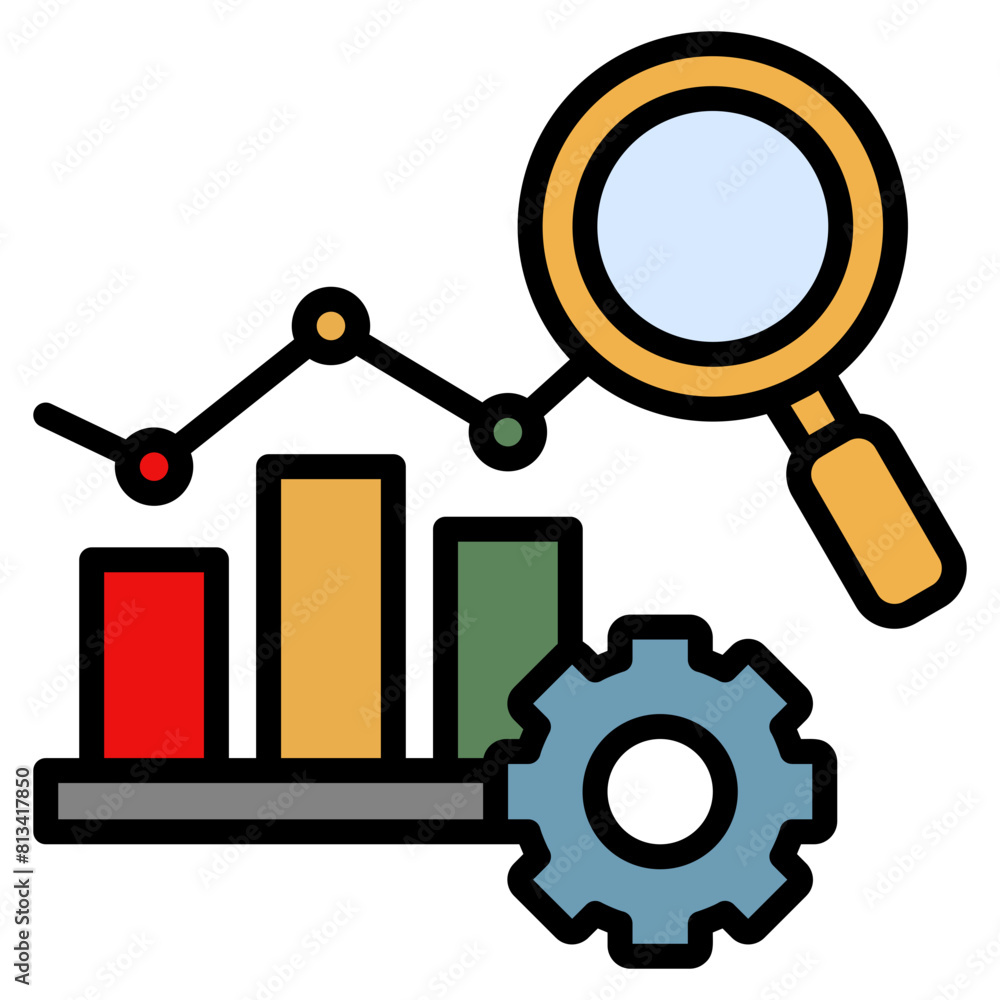 Statistical Process Control Icon Element For Design Statistical Process Control Icon Element For Design