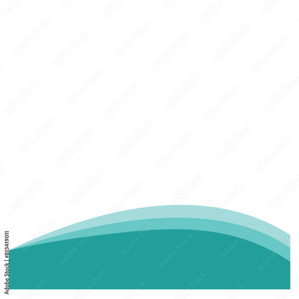 Curve Footer Element Curve Footer Element